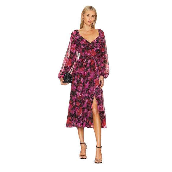 Steve Madden Dresses & Skirts - NWT! Steve Madden Laine Chiffon Floral Print Dress - Size Small